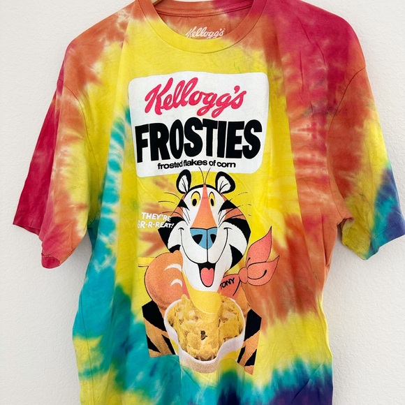 NEW Kellogg’s Frosted Flakes Tie Dye Graphic Tee - Picture 4 of 6